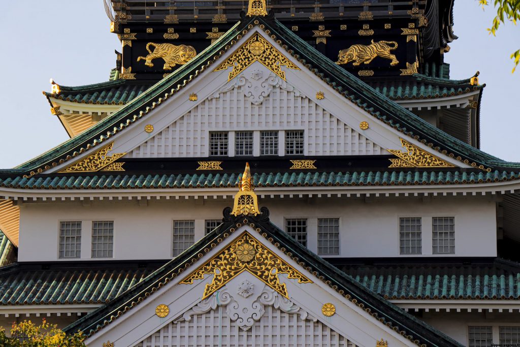 Détail façade château Osaka